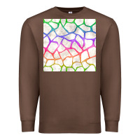 Chestnut Watercolor Rainbow Giraffe Seamless Pattern Premium Sweatshirt - BundleAndBundleShop