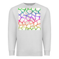 Dove Grey Watercolor Rainbow Giraffe Seamless Pattern Premium Sweatshirt - BundleAndBundleShop