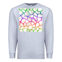 Heather Grey Watercolor Rainbow Giraffe Seamless Pattern Premium Sweatshirt - BundleAndBundleShop