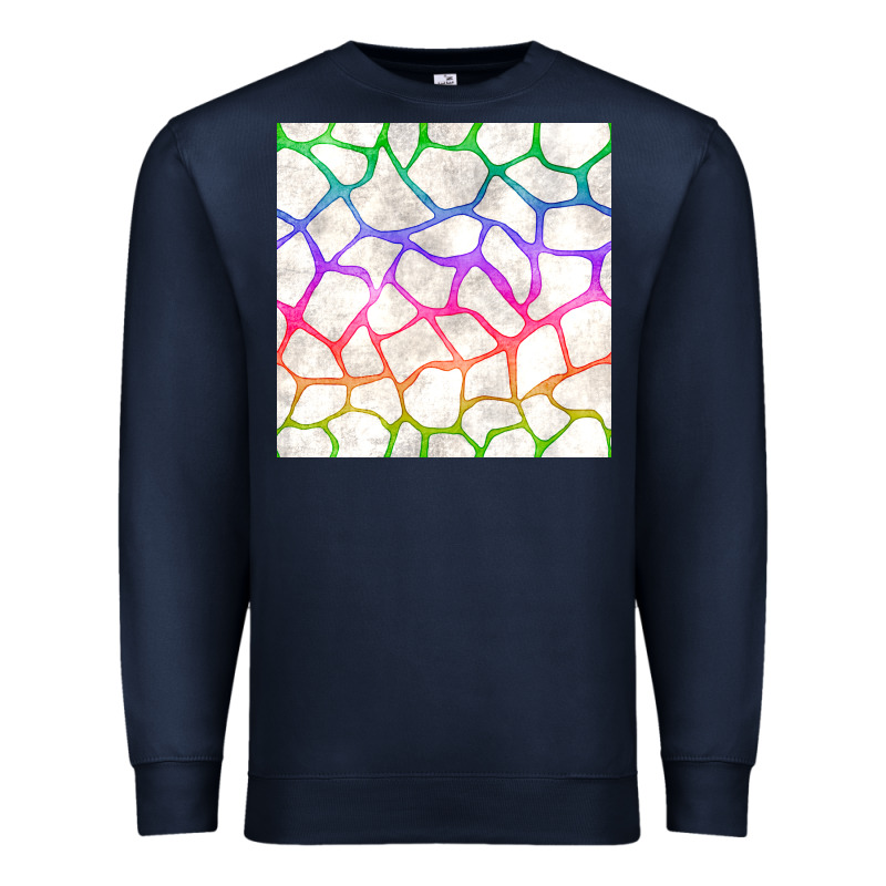 Watercolor Rainbow Giraffe Seamless Pattern Premium Sweatshirt by BundleAndBundleShop | Teevron