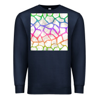 Navy Watercolor Rainbow Giraffe Seamless Pattern Premium Sweatshirt - BundleAndBundleShop