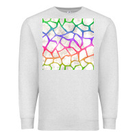 Oatmeal Heather Watercolor Rainbow Giraffe Seamless Pattern Premium Sweatshirt - BundleAndBundleShop