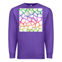 Purple Watercolor Rainbow Giraffe Seamless Pattern Premium Sweatshirt - BundleAndBundleShop