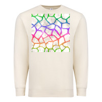 Sandshell Watercolor Rainbow Giraffe Seamless Pattern Premium Sweatshirt - BundleAndBundleShop