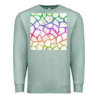Seafoam Watercolor Rainbow Giraffe Seamless Pattern Premium Sweatshirt - BundleAndBundleShop