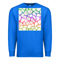 True Royal Watercolor Rainbow Giraffe Seamless Pattern Premium Sweatshirt - BundleAndBundleShop