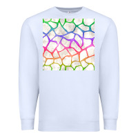 White Watercolor Rainbow Giraffe Seamless Pattern Premium Sweatshirt - BundleAndBundleShop