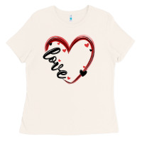 Bone valentines day heart Ladies Tee - MaliasSmallBusiness