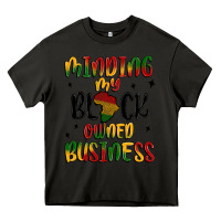 Asphalt minding my black owned business Heavy Core Tee - MaliasSmallBusiness