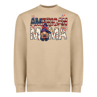 Mushroom American mama with gnome Mother's Day Heavyweight Sweatshirt - HowdyJamesFarm