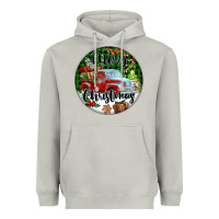 Moon Dust Merry Christmas Truck Heavyweight Hoodie - FaDigitalArtStudio