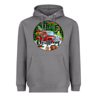 Storm Merry Christmas Truck Heavyweight Hoodie - FaDigitalArtStudio