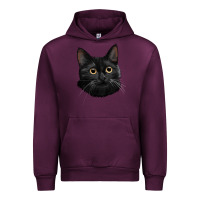 Mauve Wine Bombay Cat Face Urban Hoodie - LillyAllenDesigns