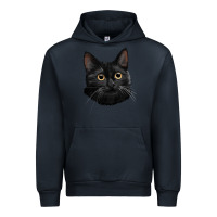 Navy Bombay Cat Face Urban Hoodie - LillyAllenDesigns