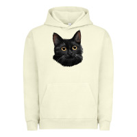 Pigment Pistachio Bombay Cat Face Urban Hoodie - LillyAllenDesigns