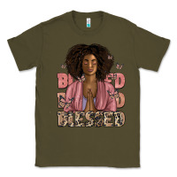 Army Green blessed black woman Classic Tee - Artiststas