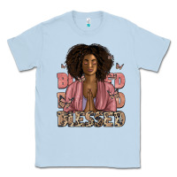 Dusty Blue blessed black woman Classic Tee - Artiststas