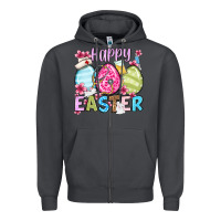 Smoke Happy Easter eggs Zipper Hoodie - OliviaCreatesArt
