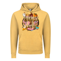 Vintage Mustard fall  lunch lady Vintage Hoodie - BarkalooDesign