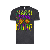 Vintage Black mardi gras dude Vintage Tee - Artiststas