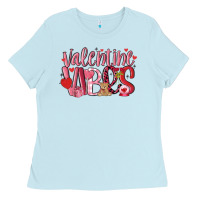 Baby Blue valentine vibes Ladies Tee - MaliasSmallBusiness