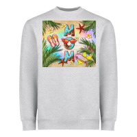 Heather Grey summer mom Heavyweight Sweatshirt - TumblerDesignByShophia