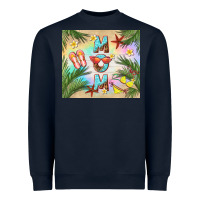 Navy summer mom Heavyweight Sweatshirt - TumblerDesignByShophia
