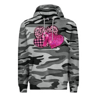 Slate Camo breast cancer hearts Premium Hoodie - FaDigitalArtStudio
