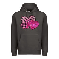 Smoke breast cancer hearts Premium Hoodie - FaDigitalArtStudio