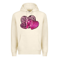Tofu breast cancer hearts Premium Hoodie - FaDigitalArtStudio