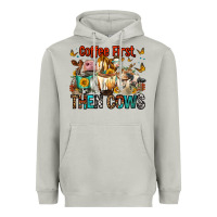 Moon Dust Coffee First Then Cows Heavyweight Hoodie - FaDigitalArtStudio