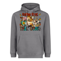 Storm Coffee First Then Cows Heavyweight Hoodie - FaDigitalArtStudio