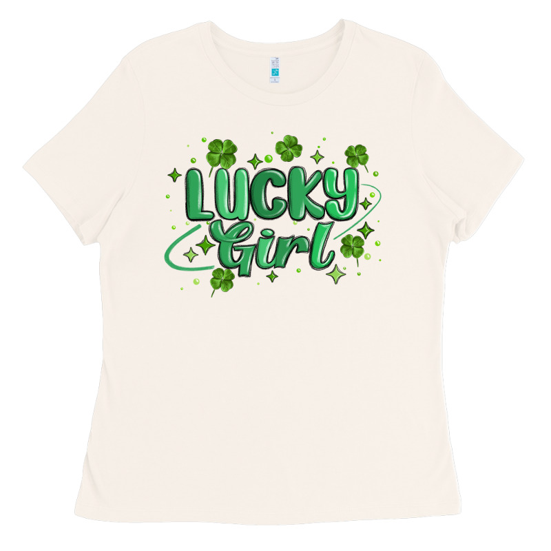 Lucky Girl Ladies Tee by MaliasSmallBusiness | Teevron