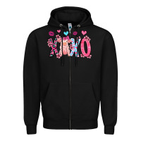 Black xoxo pig olivia Zipper Hoodie - OliviaCreatesArt