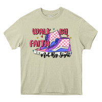 Mossy walk by faith Heavy Core Tee - MaliasSmallBusiness