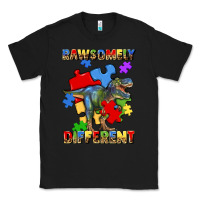 Black rawsomely different autism t rex Classic Tee - Artiststas