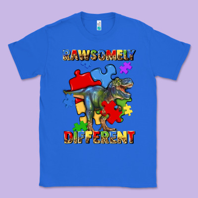 Rawsomely Different Autism T Rex Classic Tee Designed By Artiststas
