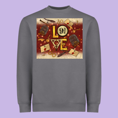 Wizard Love Heavyweight Sweatshirt Designed By Tumblerdesignbyshophia