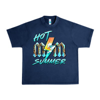 Navy hot mom summer Urban Heavy Tee - BarkalooDesign