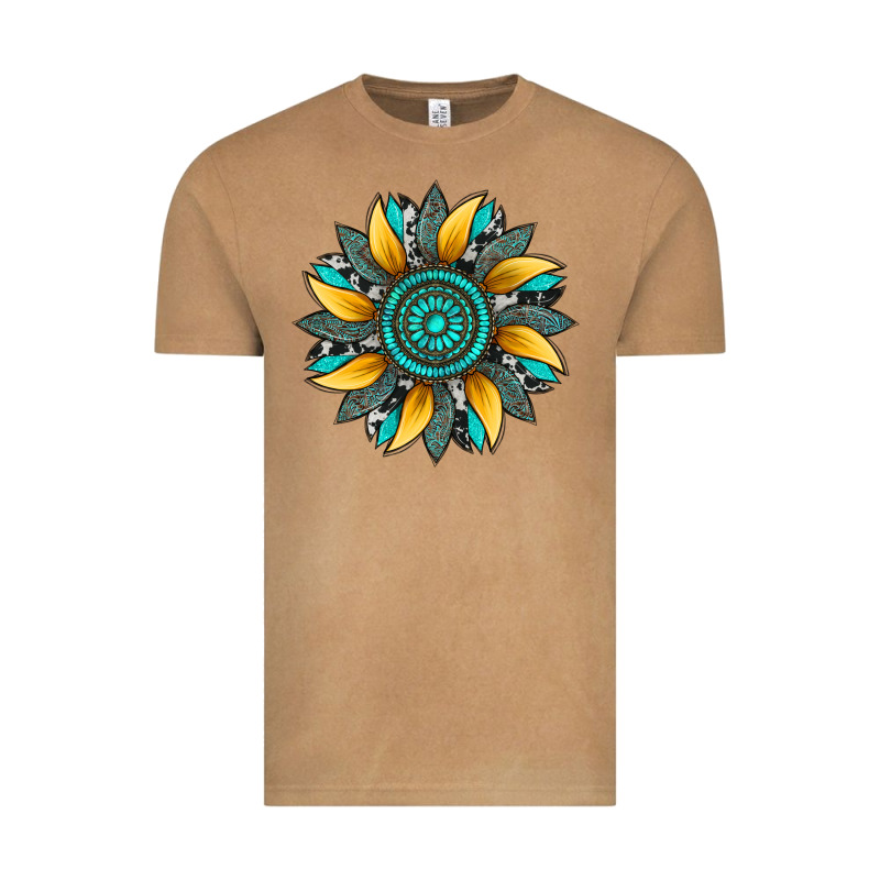 Sunflower Gemstone Leopard Vintage Tee by Artiststas | Teevron
