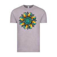 Vintage Zinc sunflower gemstone leopard Vintage Tee - Artiststas