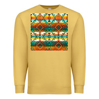 Antique Gold native american aztec seamless pattern 1 Premium Sweatshirt - BundleAndBundleShop
