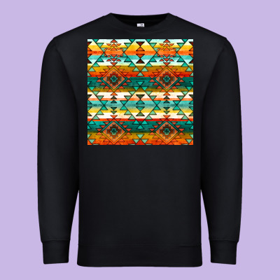 Native American Aztec Seamless Pattern 1 Premium Sweatshirt Designed By Bundleandbundleshop