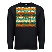Black native american aztec seamless pattern 1 Premium Sweatshirt - BundleAndBundleShop