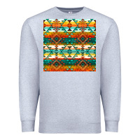 Heather Grey native american aztec seamless pattern 1 Premium Sweatshirt - BundleAndBundleShop