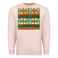 Pale Pink native american aztec seamless pattern 1 Premium Sweatshirt - BundleAndBundleShop