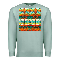 Seafoam native american aztec seamless pattern 1 Premium Sweatshirt - BundleAndBundleShop
