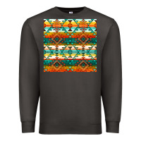 Smoke native american aztec seamless pattern 1 Premium Sweatshirt - BundleAndBundleShop