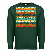 Sports Green native american aztec seamless pattern 1 Premium Sweatshirt - BundleAndBundleShop