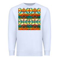 White native american aztec seamless pattern 1 Premium Sweatshirt - BundleAndBundleShop